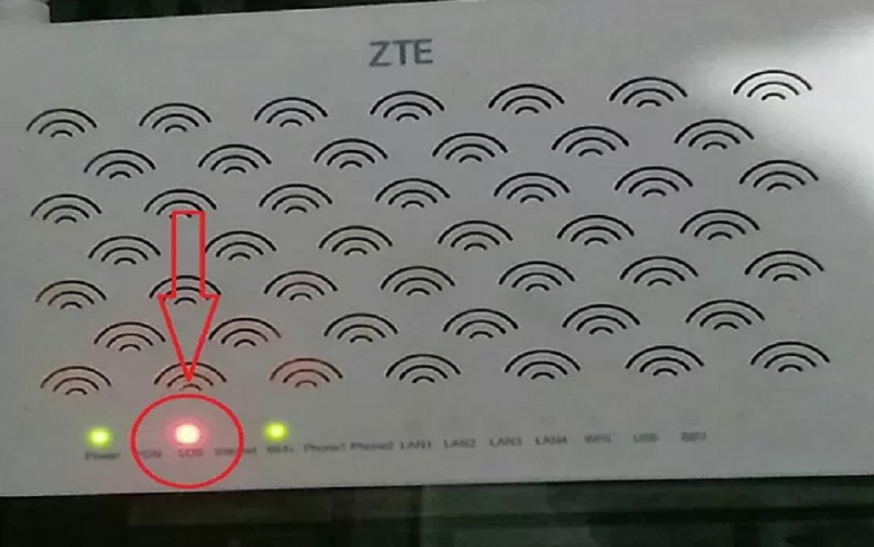 Penyebab WiFi LOS Merah